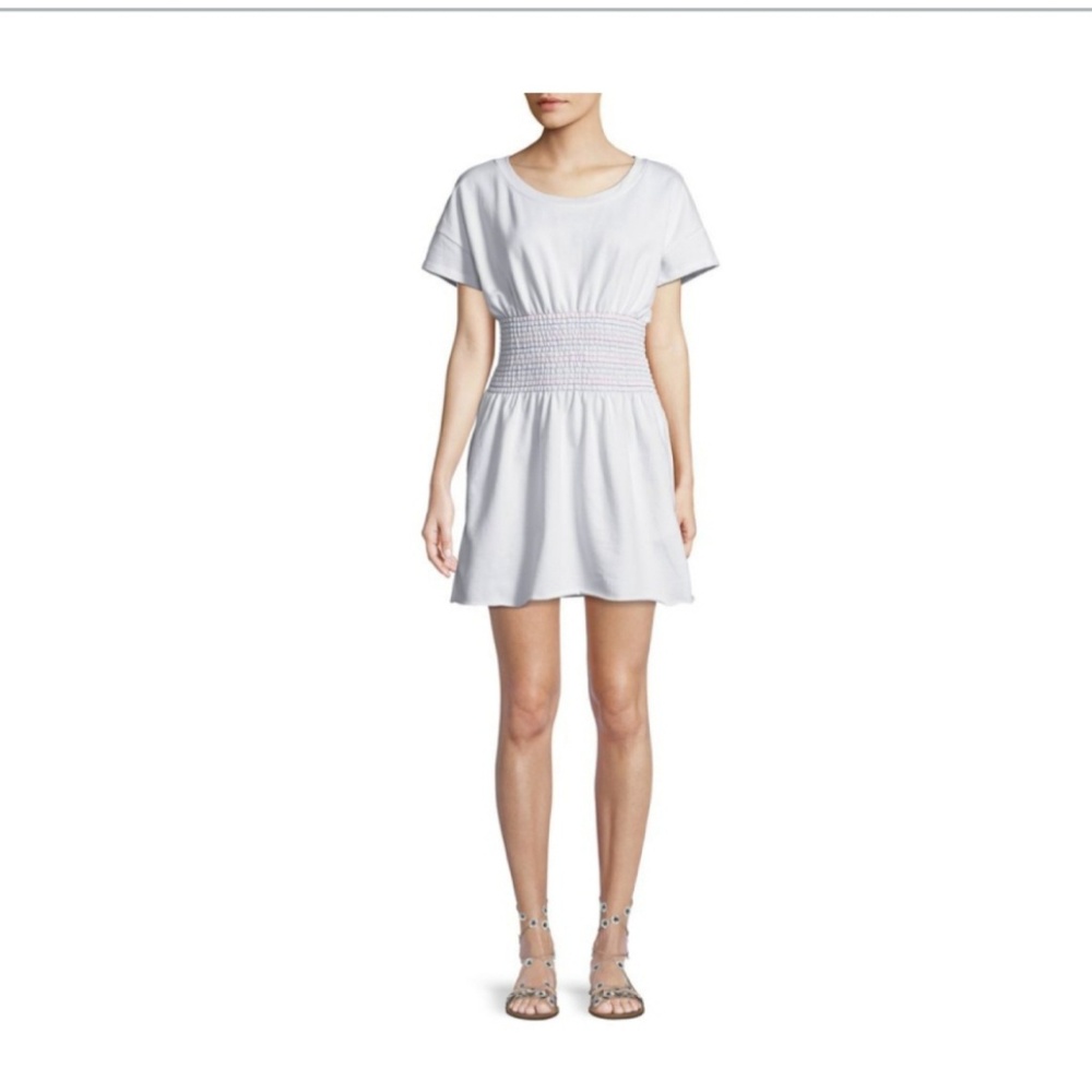Smock-Waist Dit and Flare dress